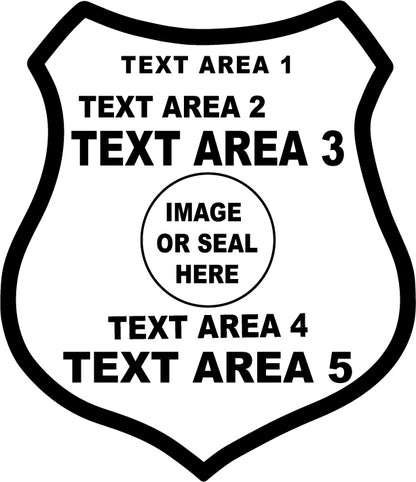 Text Template Vote Election Stickers Fire Police Senate Politics