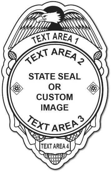Text Template Fire Department Sticker
