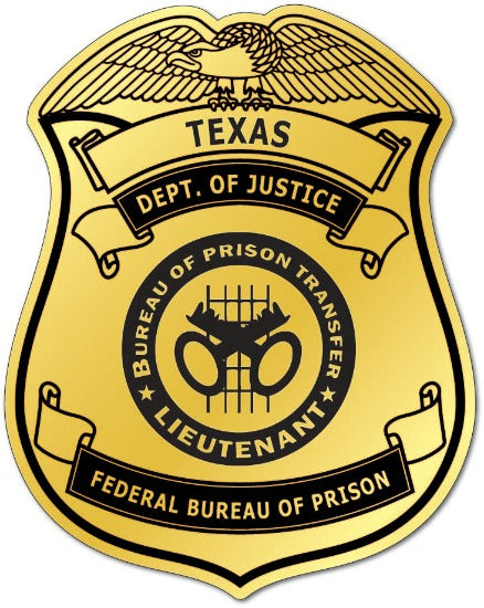 Dept. of Corrections Badge - Shield (Item #801)