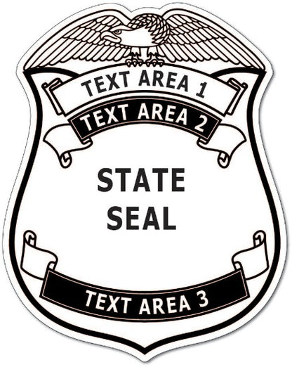 Dept. of Corrections Badge - Shield (Item #801)