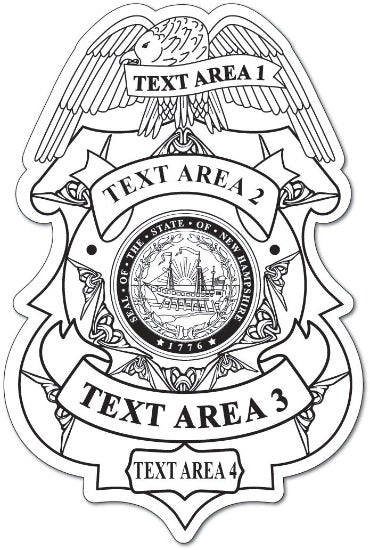 YOUR TEXT HERE CUSTOM BADGE WILDLIFE DEPARTMENT BADGE