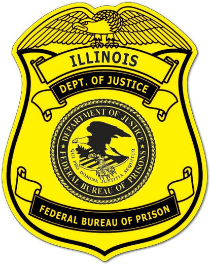 Department of Justice Custom Badge Stickers